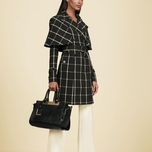 Limited Edition Black White Cape Coat